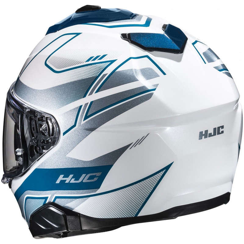 HJC i71 Iorix MC2 full face motociklistička kaciga bijelo-plavo-srebrna