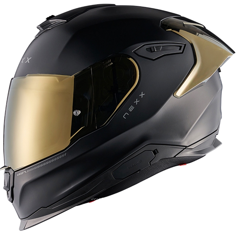 NEXX Y.100R Subsonic full face motociklistička kaciga mat crno-zlatna