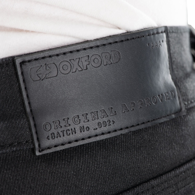 Oxford Original Approved AAA Slim Jeans Crne motociklističke traperice