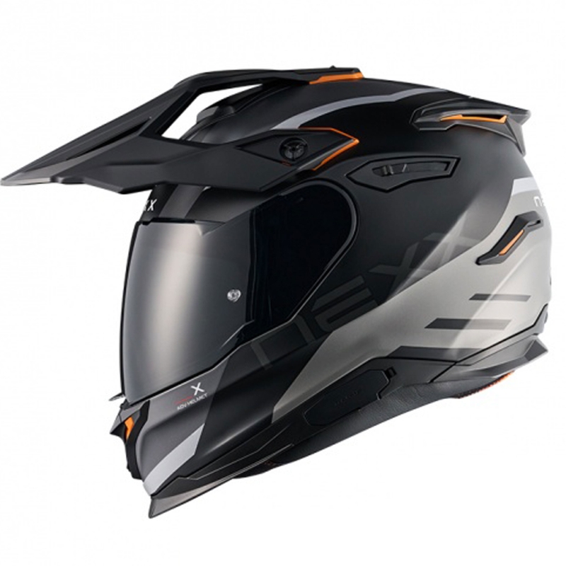 Enduro moto kaciga NEXX Y.TRAVL Quest mat crno-siva