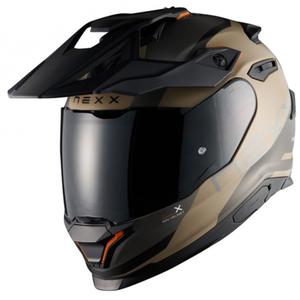 Enduro moto kaciga NEXX Y.TRAVL Quest mat pješčano-crna