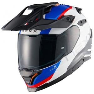 Enduro moto kaciga NEXX Y.TRAVL Quest bijelo-plavo-crvena