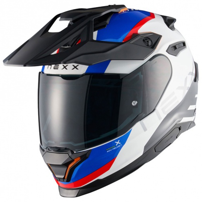 Enduro moto kaciga NEXX Y.TRAVL Quest bijelo-plavo-crvena