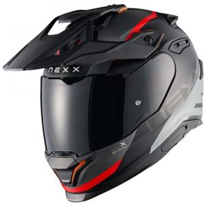 Enduro motoristička kaciga NEXX Y.TRAVL Quest mat crno-crvena