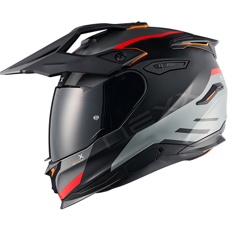 Enduro motoristička kaciga NEXX Y.TRAVL Quest mat crno-crvena