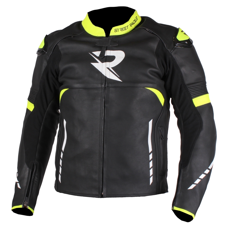 Street Racer Tour motociklistička jakna crno-bijela-fluo žuta rasprodaja