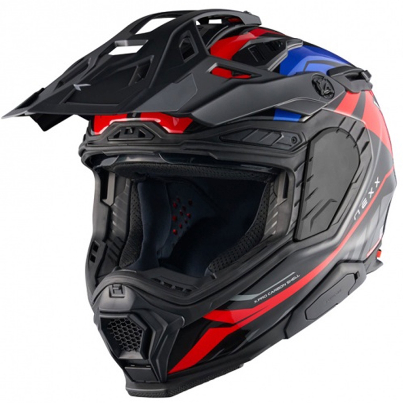 Enduro moto kaciga Nexx X.WED3 Gobi plavo-crvena