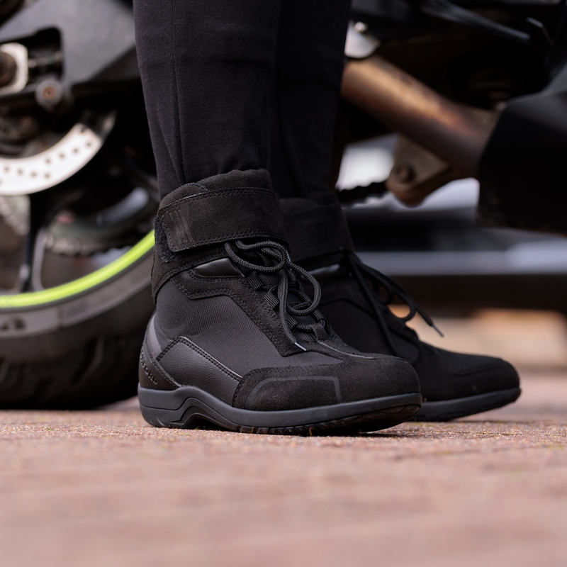 Ženske motorističke čizme Oxford Spartan Air crne