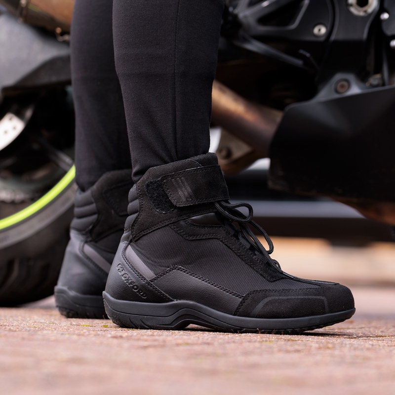 Ženske motorističke čizme Oxford Spartan Air crne