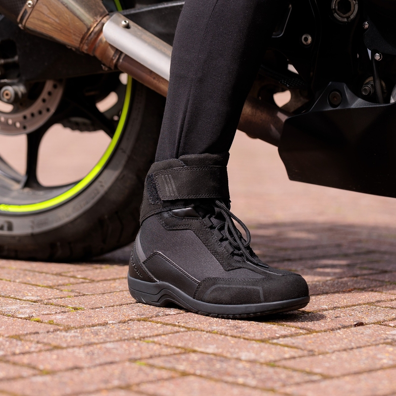Ženske motorističke čizme Oxford Spartan Air crne