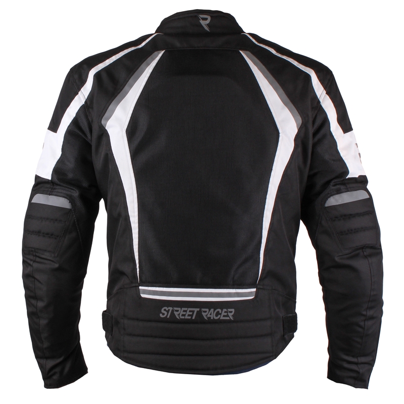 Motociklističke jakne Street Racer Fly crno bijela rasprodaja