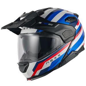 Motociklistička kaciga na preklop Nexx X.Lifecountry Westbound plavo-crvena
