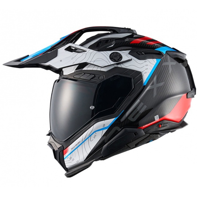 Enduro moto kaciga Nexx X.WED3 Furka plavo-crvena