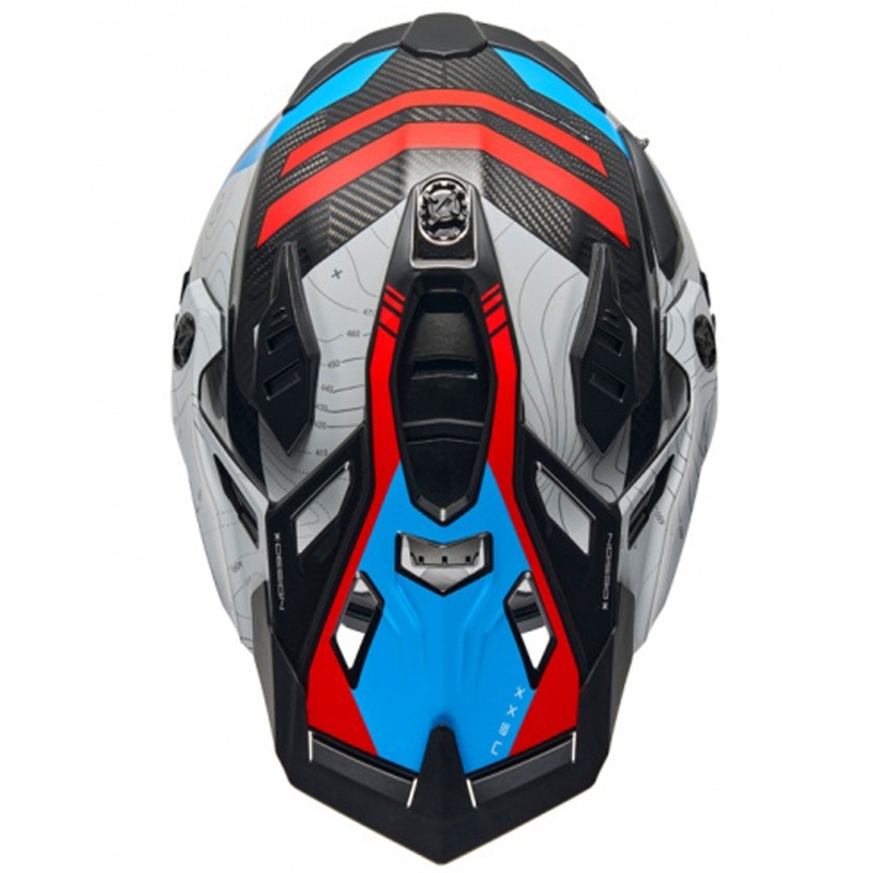 Enduro moto kaciga Nexx X.WED3 Furka plavo-crvena