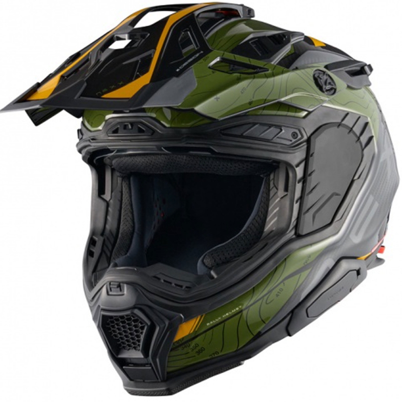Enduro moto kaciga Nexx X.WED3 Furka zeleno-žuta