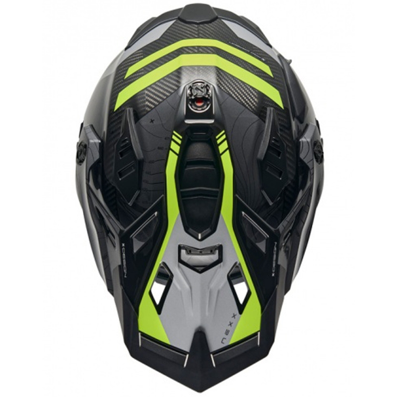 Enduro moto kaciga Nexx X.WED3 Furka sivo-fluo žuta