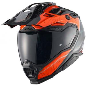 Enduro moto kaciga Nexx X.WED3 Furka narančasto-siva