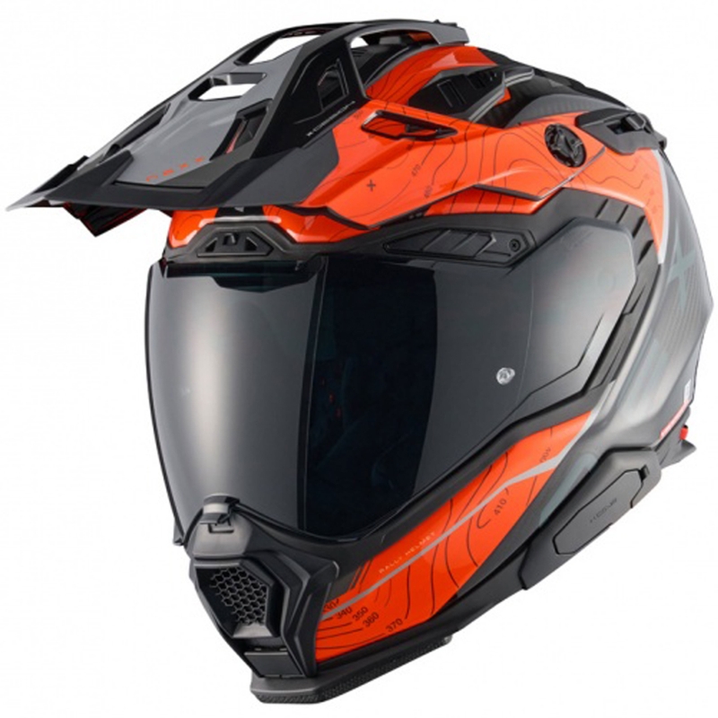 Enduro moto kaciga Nexx X.WED3 Furka narančasto-siva