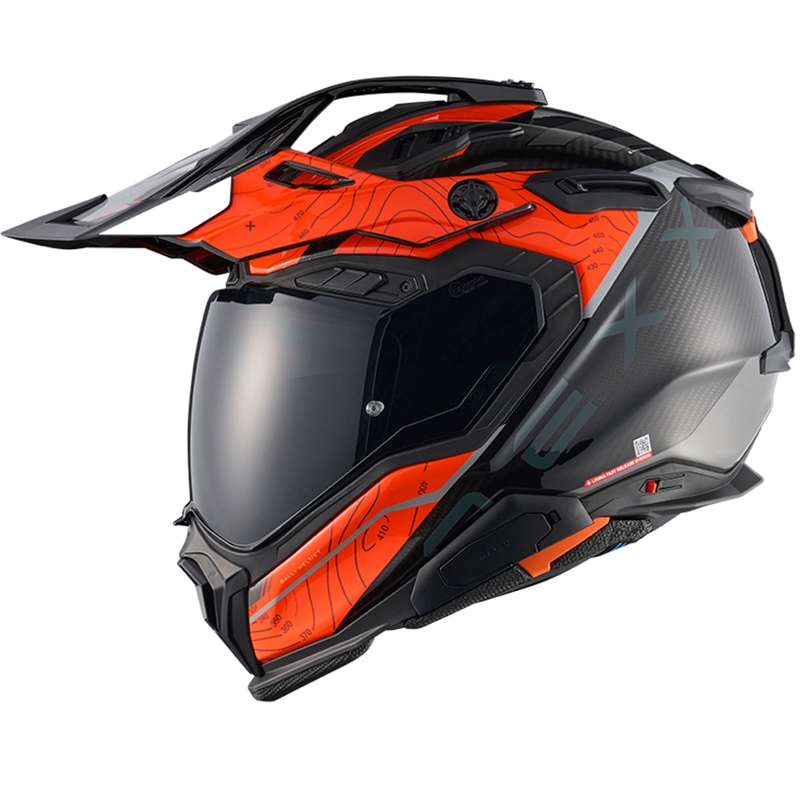 Enduro moto kaciga Nexx X.WED3 Furka narančasto-siva