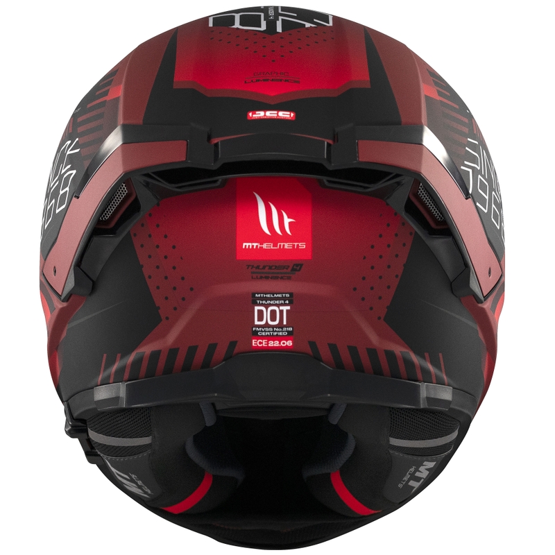 Integralna motociklistička kaciga MT Thunder 4 SV Luminence mat crvena