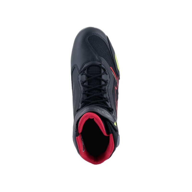 Alpinestars Faster-3 Rideknit motorističke čizme crno-crveno-fluo žuto-sive