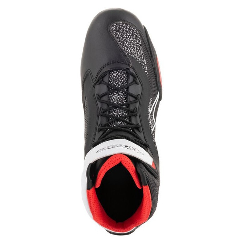 Alpinestars Faster 3 Rideknit motociklističke čizme crno-bijelo-crvene