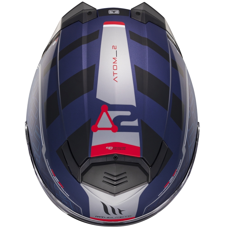 Motociklistička kaciga na preklop MT Atom 2 SV Destiny mat plavo-crna
