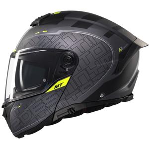 Motociklistička kaciga na preklop MT Atom 2 SV Destiny mat crno-siva