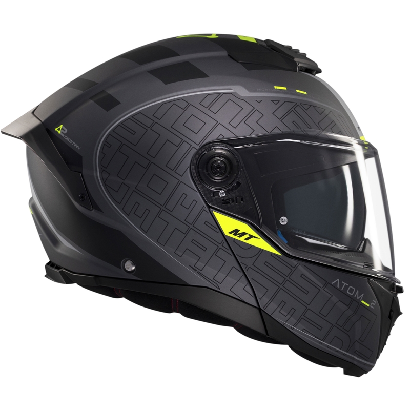 Motociklistička kaciga na preklop MT Atom 2 SV Destiny mat crno-siva