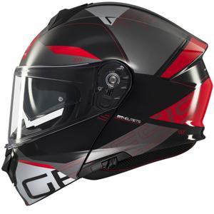 Motociklistička kaciga na preklop MT Genesis SV Atempo crno-sivo-crvena