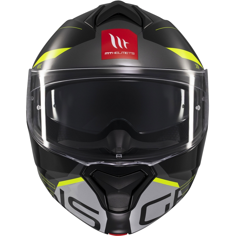 Motociklistička kaciga na preklop MT Genesis SV Atempo crno-siva-fluo žuta