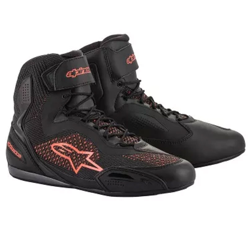 Alpinestars Faster 3 Rideknit motociklističke čizme crno-fluo crvene