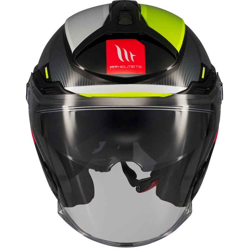 Otvorena motociklistička kaciga MT Cosmo SV Silence crno-fluo žuta
