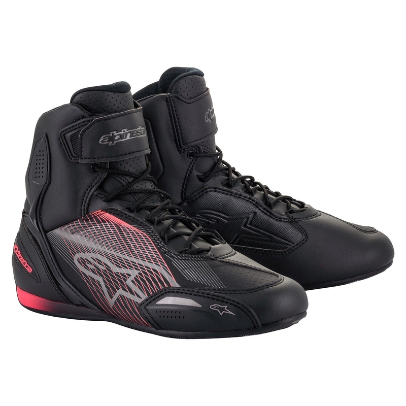 Alpinestars Stella Faster 3 ženske motorističke čizme crno-srebrno-roze