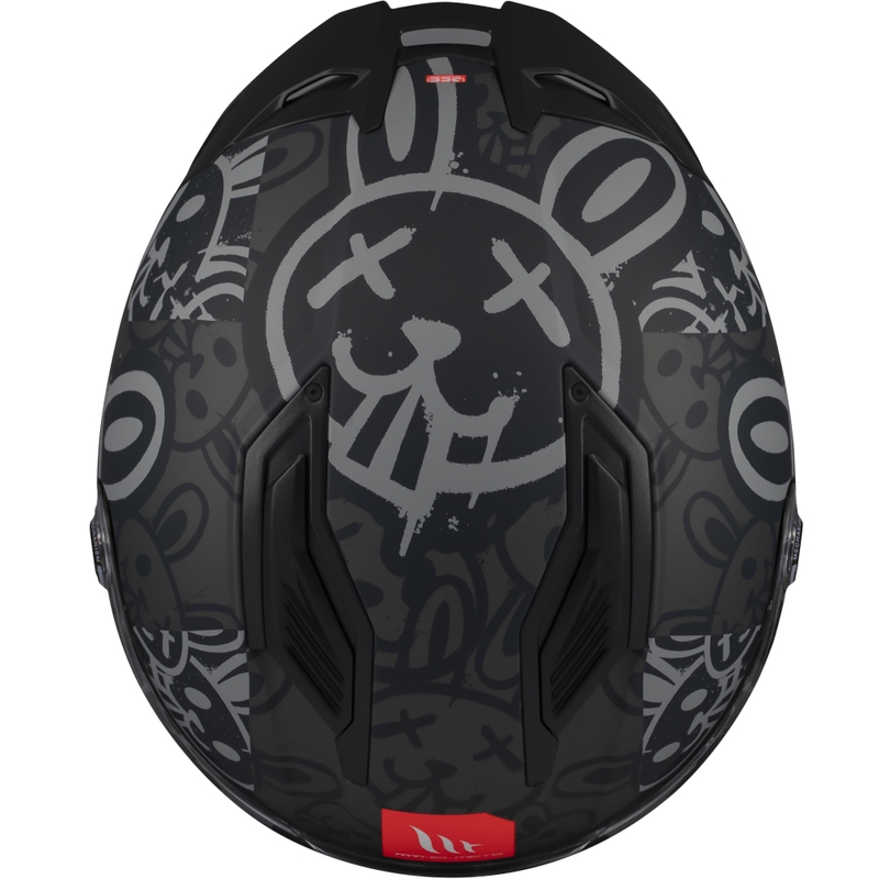 Integralna motociklistička kaciga MT Stinger 2 RAM F1 crno-siva