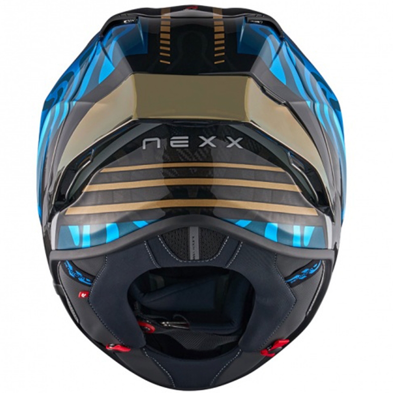 Nexx X.R3R Swirl tirkizna motociklistička kaciga koja pokriva cijelo lice
