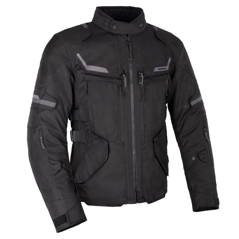 Motociklistička jakna Oxford Advanced Rockland Dry2Dry crna