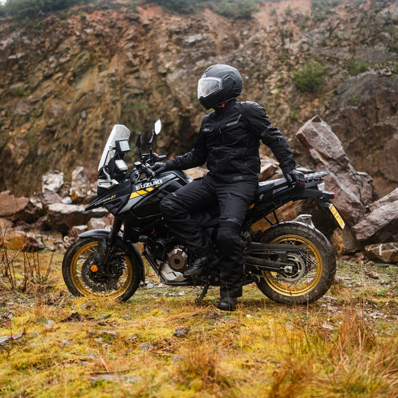 Motociklistička jakna Oxford Advanced Rockland Dry2Dry crna