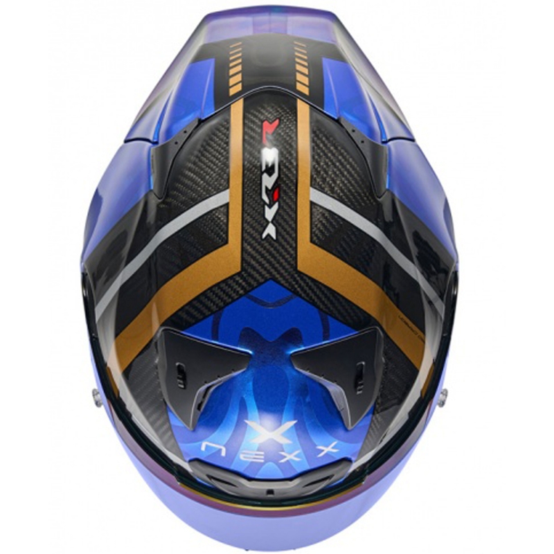 Nexx X.R3R Swirl tamnoplava motociklistička kaciga koja pokriva cijelo lice