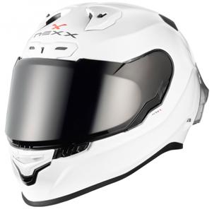 Nexx X.R3R obična bijela motociklistička kaciga za cijelo lice