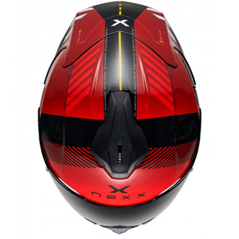 NEXX Y.100R Fade motociklistička kaciga koja pokriva cijelo lice crveno-crna