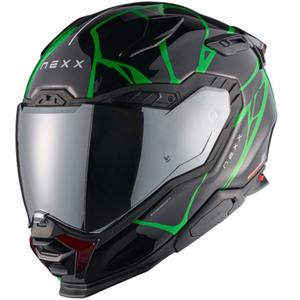 Nexx X.WST3 B-Side motociklistička kaciga koja pokriva cijelo lice crno-zelena