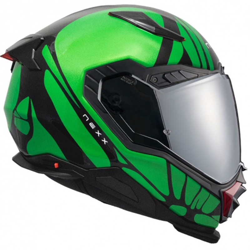 Nexx X.WST3 B-Side motociklistička kaciga koja pokriva cijelo lice crno-zelena