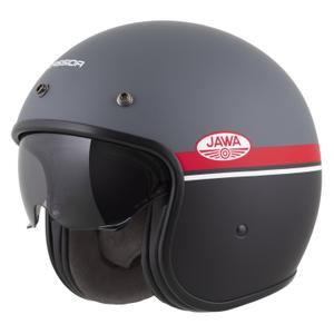 Otvorena motociklistička kaciga Cassida Oxygen 2.0 Jawa OHC mat sivo-crveno-crno-bijela