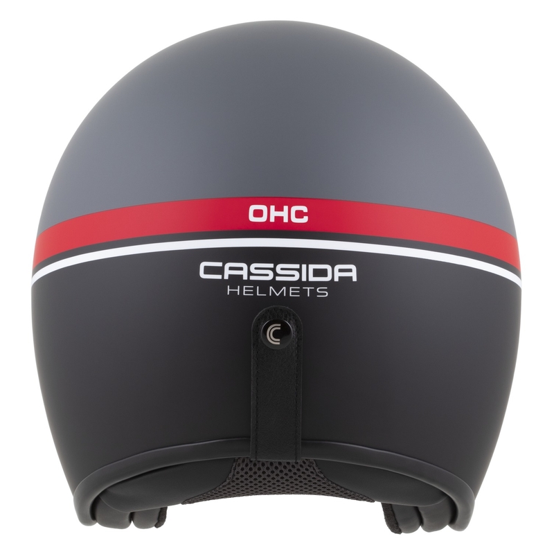 Otvorena motociklistička kaciga Cassida Oxygen 2.0 Jawa OHC mat sivo-crveno-crno-bijela