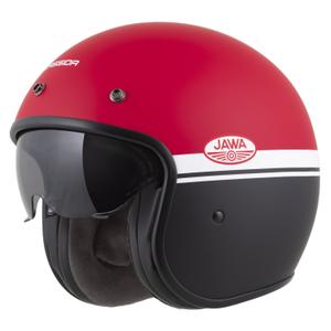 Otvorena motociklistička kaciga Cassida Oxygen 2.0 Jawa OHC mat crveno-crno-bijela