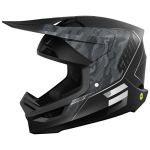 Motocross kaciga Shot Camo Tactic mat crno-siva
