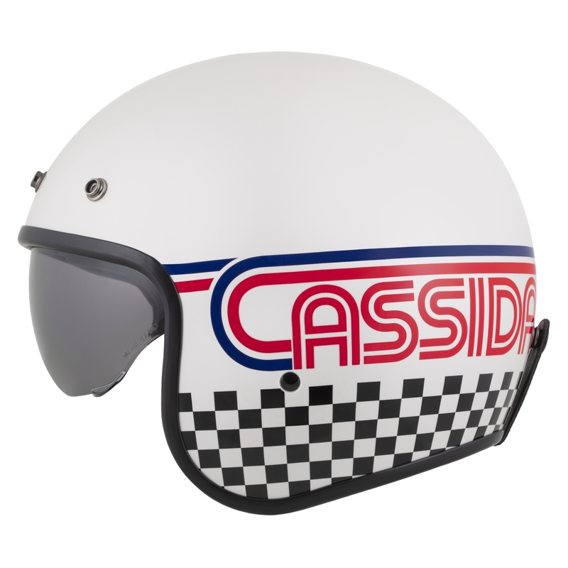 Cassida Oxygen 2.0 Rondo otvorena motociklistička kaciga biserno bijela-crvena-plava-crna