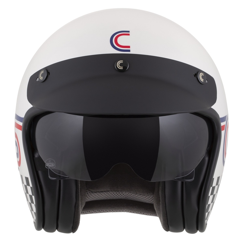 Cassida Oxygen 2.0 Rondo otvorena motociklistička kaciga biserno bijela-crvena-plava-crna