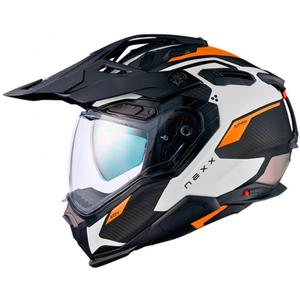 Enduro kaciga Nexx X.WED3 Keyo bijelo-narančasta